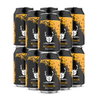 Millionaire 12 Pack Cans - Salted Caramel & Chocolate Milk Stout - The Wild Beer Co