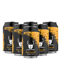 Millionaire 6 Pack Cans - Salted Caramel & Chocolate Milk Stout - The Wild Beer Co